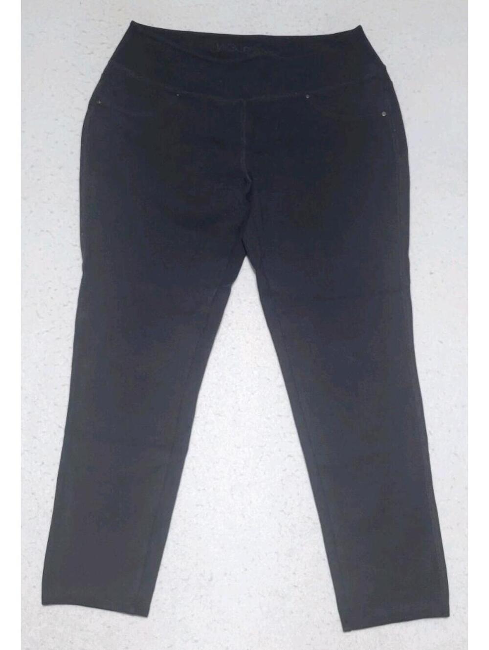 Jag Jeans Pull On Black Leggings Womens Size 12 Back Pockets